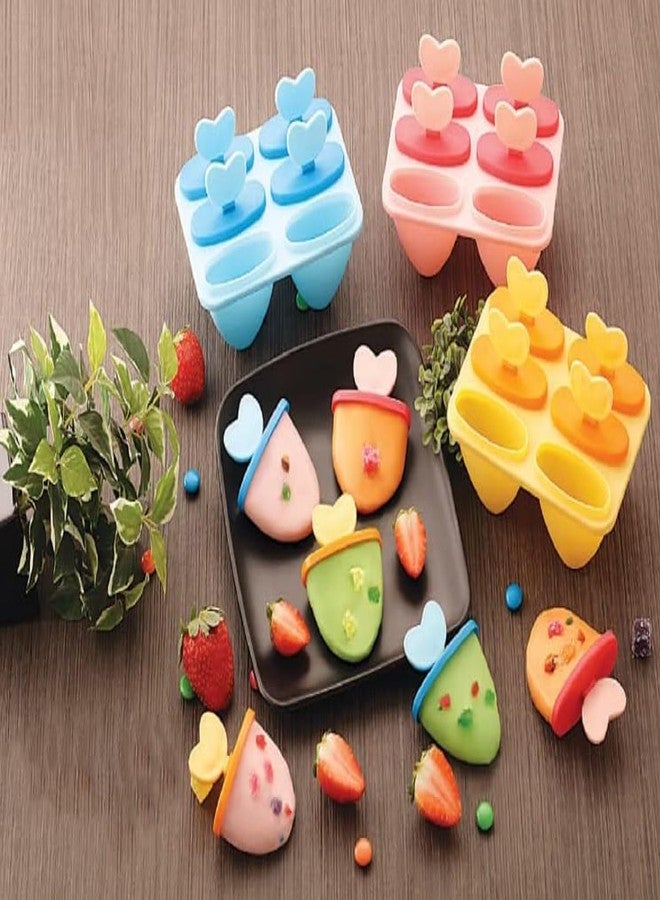 FASHRAMP BPA Free Plastic Mold Reusable Ice Pop Makers, Homemade Popsicle/Frozen Ice Cream/Kulfi Candy for Children & Adults - Multicolor (SKU-7) - Image 3